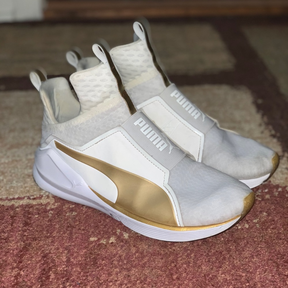 Kylie Jenner x Puma Fierce Gold Sneakers